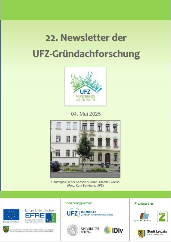 22. Newsletter der  UFZ-Gründachforschung